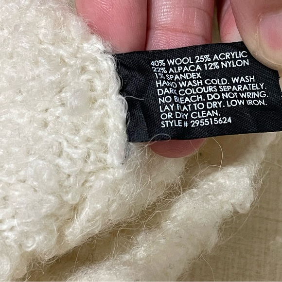 Club Monaco Wool Alpaca Blend Cozy Pullover Knit Sweater Large - Picture 12 of 15